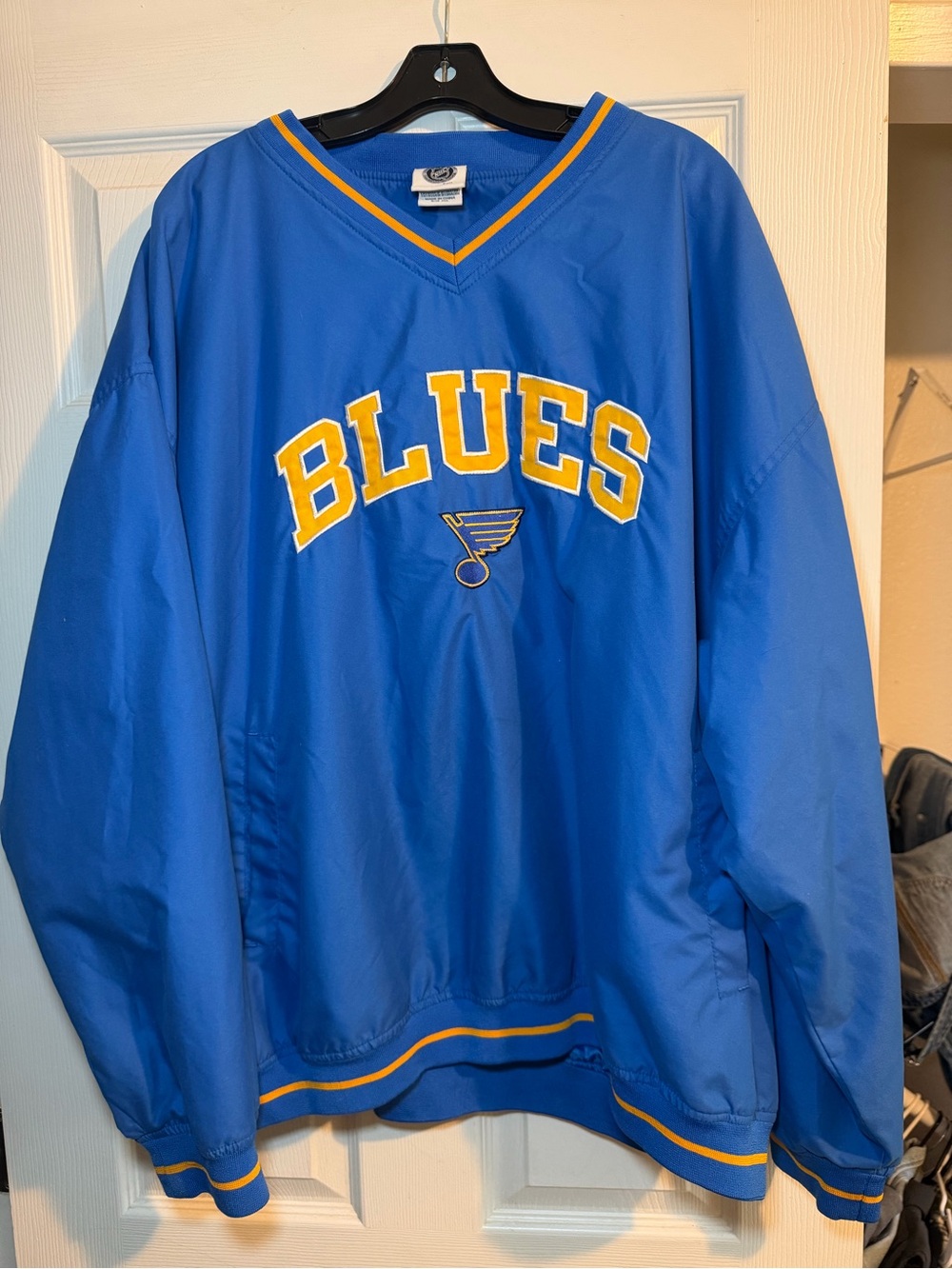 St. Louis Blues NHL Officially Licensed Blue Pullover Windbreaker